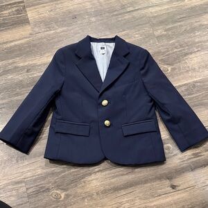 Like New, Janie and Jack Classic Navy Blazer with Gold buttons.